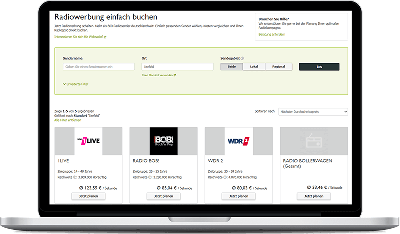 Radiosender in Krefeld