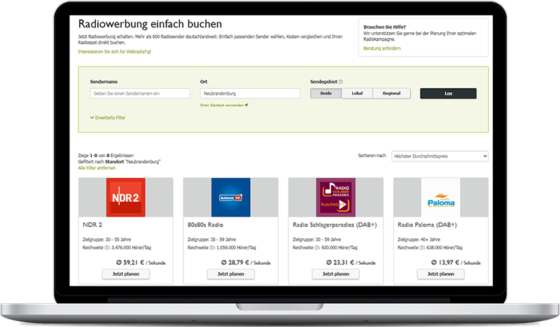 Radiosender in Neubrandenburg