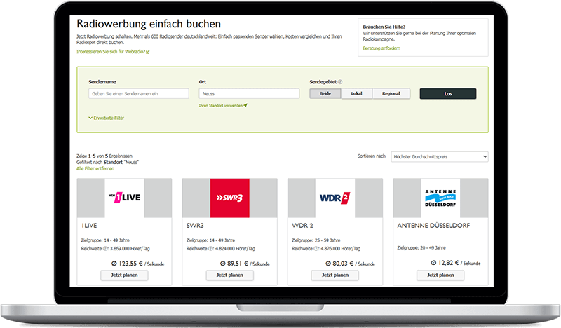 Radiosender in Neuss