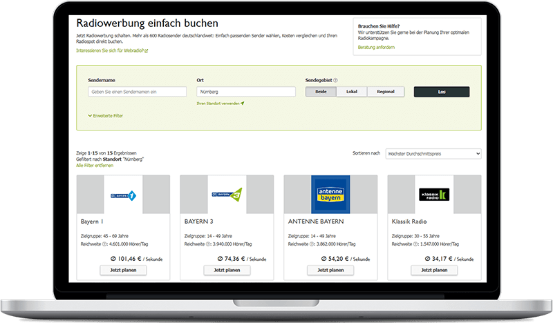 Radiosender in Nürnberg