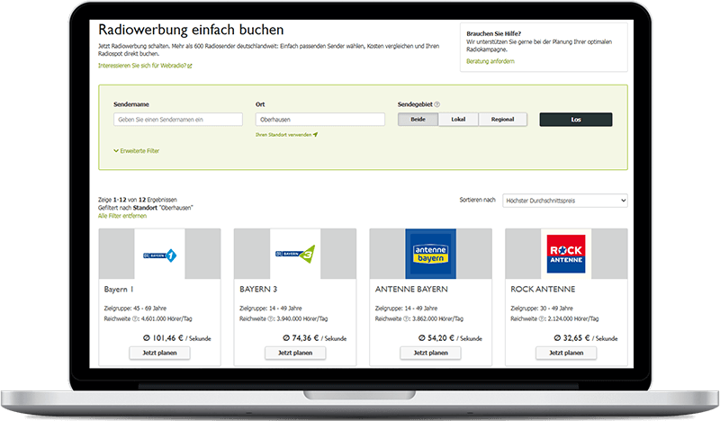 Radiosender in Oberhausen