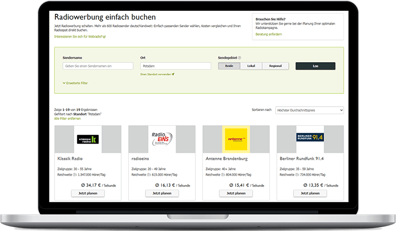 Radiosender in Potsdam