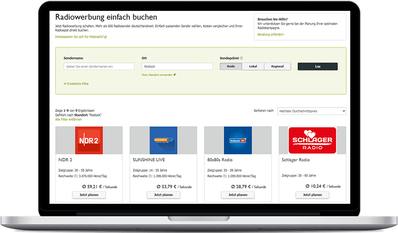 Radiosender in Rostock