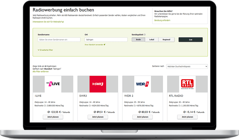 Radiosender in Solingen