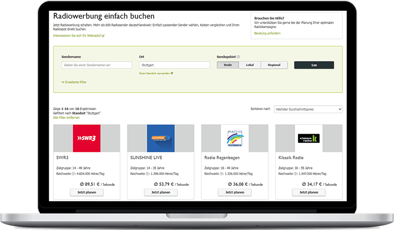 Radiosender in Stuttgart