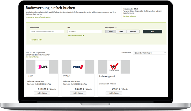 Radiosender in Wuppertal