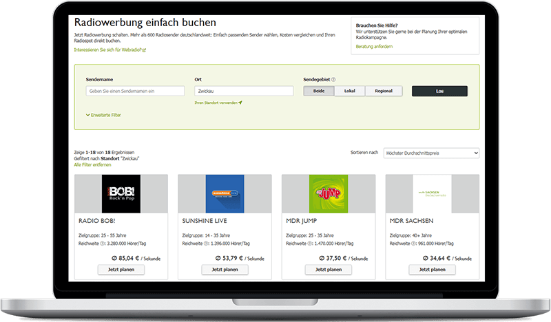 Radiosender in Zwickau