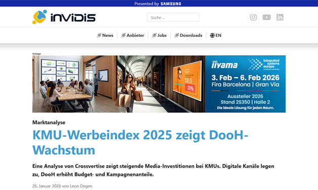 invidis: KMU-Werbeindex 2025