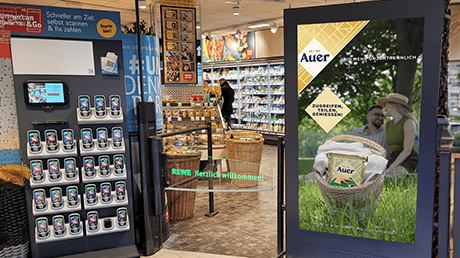 AUER Waffeln – Retail Media-Kampagne in REWE-Märkten in Hamburg und Frankfurt
