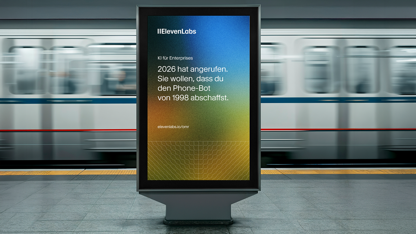 ElevenLabs setzt auf (Digital) Out-of-Home rund um die OMR 2026