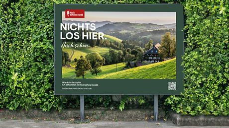 „Nichts los hier. Auch schön.“ – Plakatkampagne von Hochschwarzwald Tourismus
