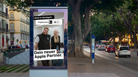 Implement-IT – Lokale DOOH-Kampagne für den neuen Standort Stuttgart