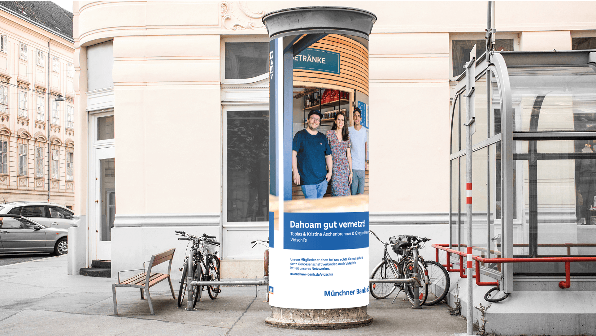 Dahoam gut vernetzt – (crossmediale) Kampagnen für die Münchner Bank eG